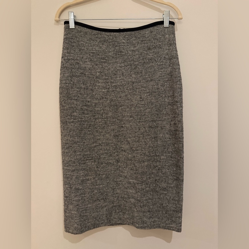 Madewell Charcoal Wool Blend Pencil Skirt, size 4